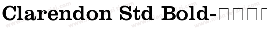 Clarendon Std Bold字体转换